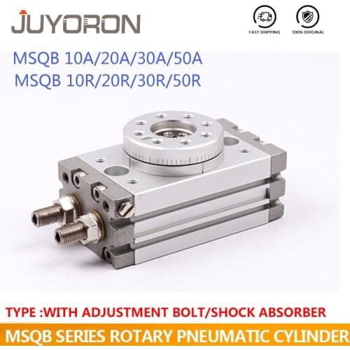 MSQB10A MSQB20A MSQB30A MSQB50A MSQB10R MSQB20R MSQB30R Rotary Pneumatic Cylinder Original Table Cylinder rack&pinion type