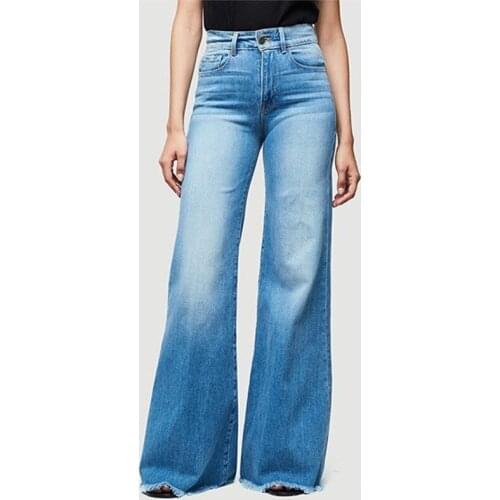 Plus Size S-4XL Womens Flare Jeans New Fashion Women Baggar High Waist Pants Boyfriend Denim Slim Jeans Female Pants Softener