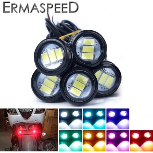 10Pcs 10W Super Bright Eagle Eye Motorcycle Led Fog Light Waterproof DRL Daytime Running Light Car Motorbike Tail Signal Lamps