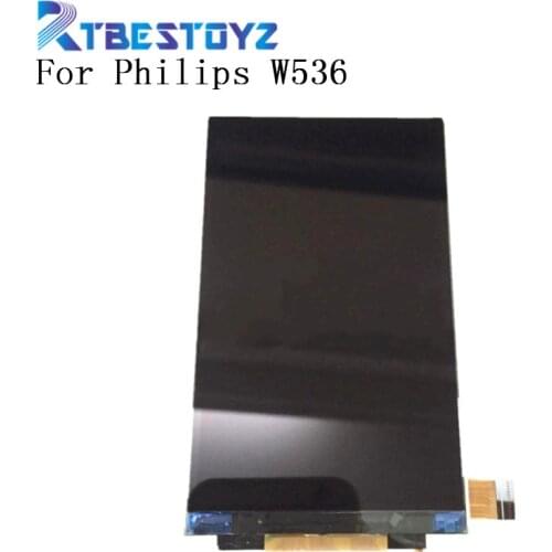 100% Tested Top LCD Screen For Philips W536 LCD Display Screen Monitor Smartphone Replacement Parts