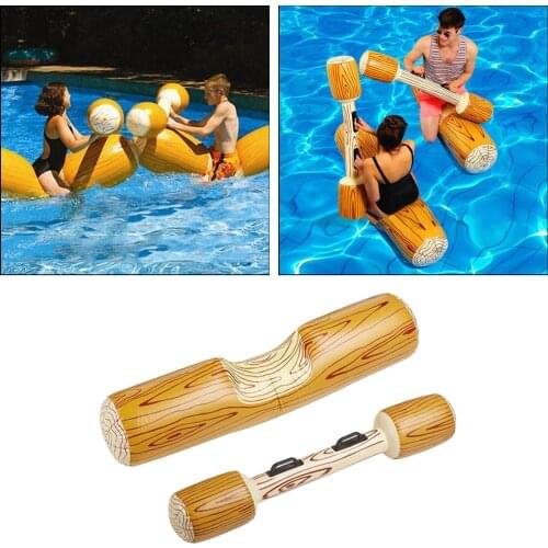 2pcs Water Sports Team Inflatable Flume Joust Toys Set Waving Inflatable Tube for Adult Kids Summer Beach Swimming Pool Party