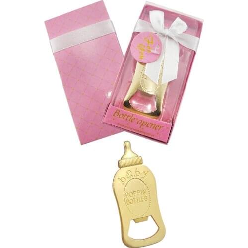 20pcs Baby shower favor first birthday party supply gift milk bottle opener baby shower girl boy baptism gift Christening favor