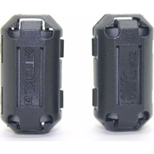 5pcs TDK black 7mm Cable Clamp Clip Noise Filters Ferrite Core Case