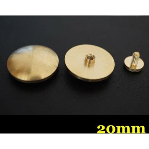 50pc Q23-20mm Solid Brass belt screw Chicago Screw Leathercraft