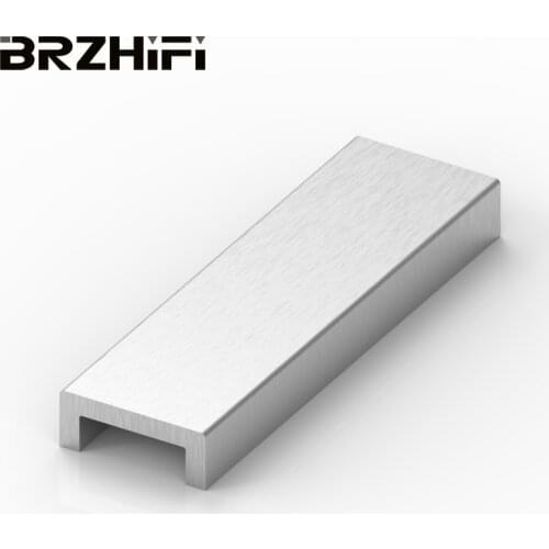 BRZHIFI Top 6061 Aluminum Profile Amplifier Panel Customizable Power Amplifier Chassis Products Handle With CNC Machining OEM