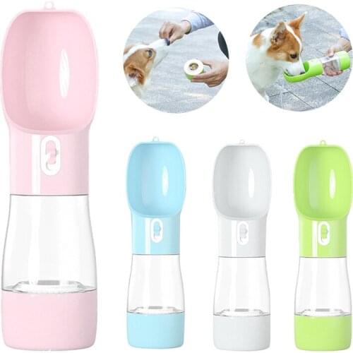 Pet Dog Water Bottle Feeder Bowl Portable Water Food Pets Outdoor Travel Drinking Dog Water Bowl dispenser for Dogs for walking