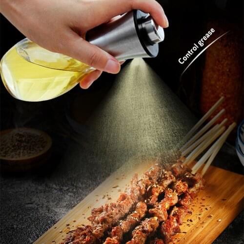 BBQ Olive Oil Spray Bottle 200ML Soy Sauce Bottle Dispenser For Seasoning Cooking Baking Grill Dispenser Kitchen Accessories