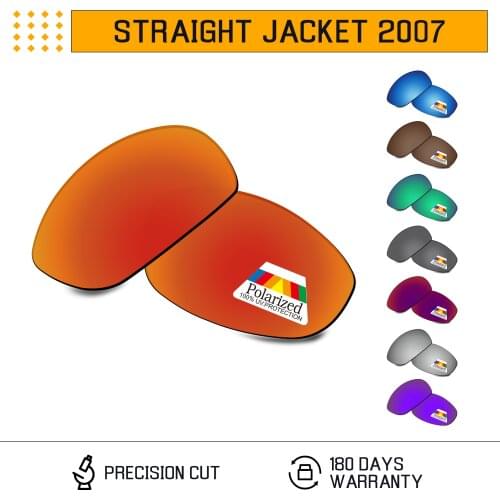 Bwake Polarized Replacement Lenses for-Oakley Straight Jacket 2007 Sunglasses Frame - Multiple Options
