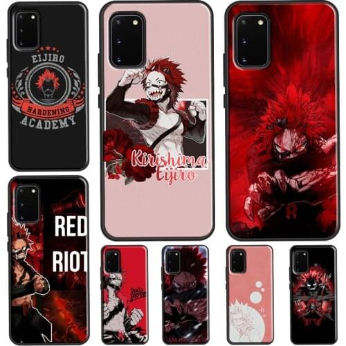 Red Riot Eijiro Kirishima My Hero Academia For Samsung Galaxy S21 Ultra S20 FE Note 20 Note 10 Plus S8 S9 S10 Plus Phone Case