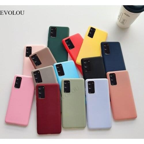 Solid Color TPU Case for Xiaomi POCO M3 X3 NFC M2 F2 Pro Mi 11 10 Lite 10t Pro Note 10 9 SE 9T 8 Silicone Matte Soft Back Cover