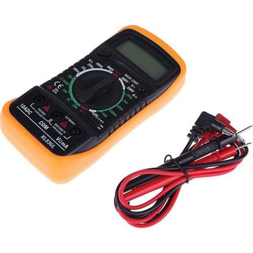 LCD Digital Multimeter Voltmeter AC&DC Voltage Tester Circuit Checker W Thermocouple LCD Backlight Portable Digital Multimeter