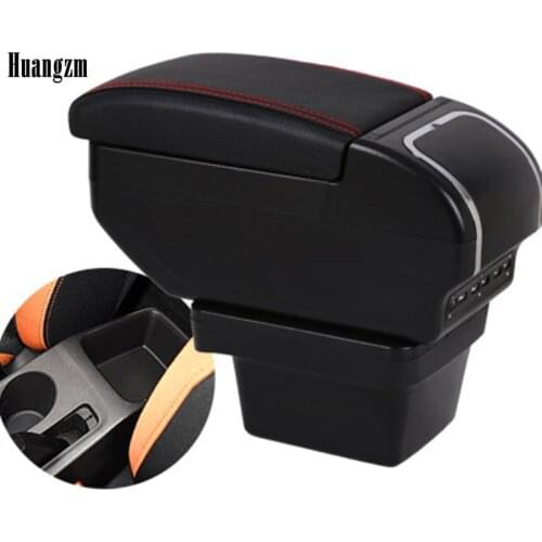 Dual layer Large Space Armrest box For Chery Tiggo 3X Central Store Content box with Cup holder 9 USB Charging modificatio