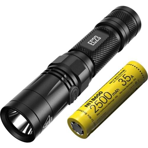 NITECORE EC23 Flashlight CREE XHP35 HD E2 LED max 1800 lumen beam distance 255 meter 8 modes tactical torch with 18650 battery