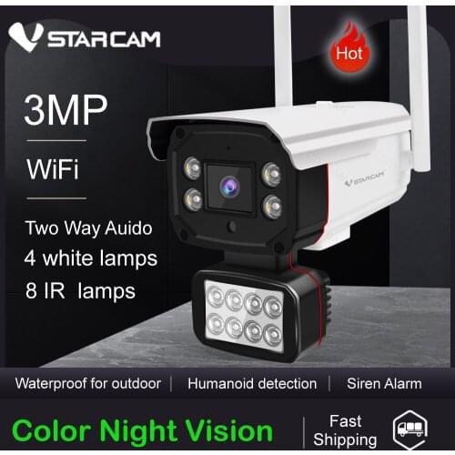 Vstarcam CS51 3MP 1080P IP Camera Outdoor Wifi Camera Outdoor Video Surveillance Security Camera Intercom Color/IR Night Vision