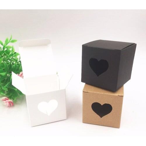 20pcs5x5x5cm mini retro kraft paper box candy for the wedding for the wedding party thank you gift box