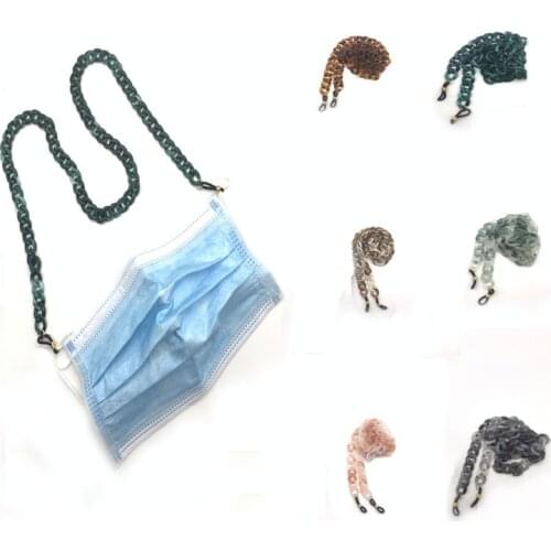 Mask Acrylic Necklace for Women Wedding Punk Bead Lariat 8 Color Long Chain Necklace Jewelry Gift Fashion Necklaces For Women