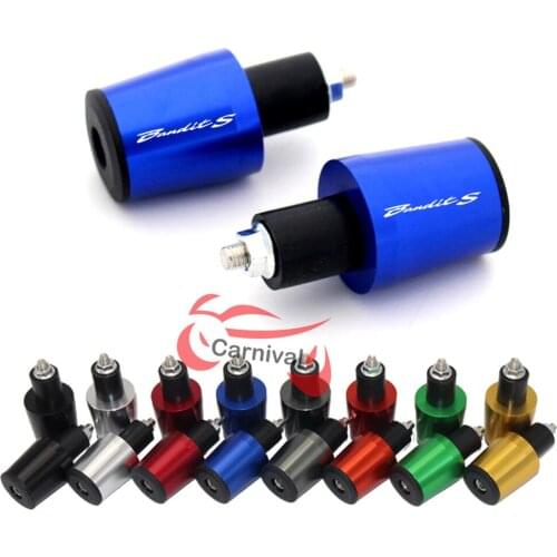 Motorcycle Accessories CNC 7/8'' 22MM Handlebar Grips Handle Bar Cap End Plugs ForSuzuki Bandit/S GSF650 GSF1200 GSF1250