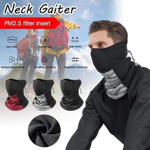 2021 Newest Winter Cycling Scarf Neck Warmer Outdoor Running Men Women Fleece Face Scarf Bandana Caps Sports Windproof Headwear