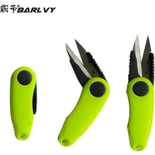 Fish Shrimp-shaped Stainless Steel Use Scissors Accessories Folding Fishing Line Cut Clipper Scissor Tackle