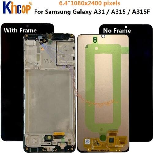 Original 6.4'' Display For SAMSUNG Galaxy A31 A315 SM-A315F SM-A315F/DS LCD Touch Screen Digitizer Assembly For Samsung A31 LCD