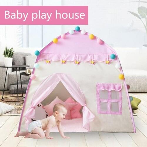3-4 People Children Tent Pink Play House Indoor Home Toy House Girl Baby Birthday Gift Baby Princess Toy Tent