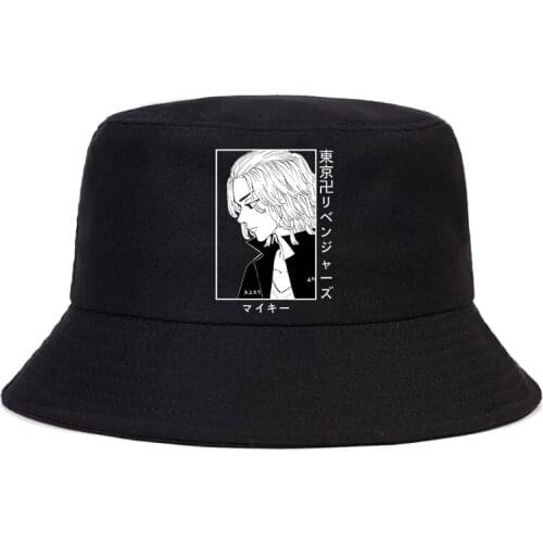 Hot Tokyo Revengers Summer hat Women Men Panama Bucket hat Cap The Design Flat Visor Anime Manjiro Sano Graphic Fisherman Hat