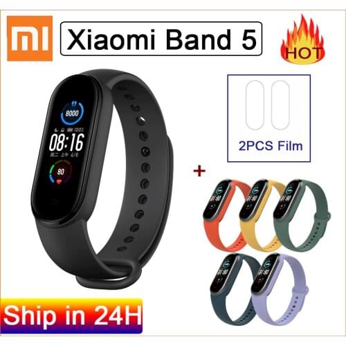 Xiaomi Mi Band 5 Smart Bracelet 4 Color AMOLED Screen Heart Rate Sleep Step Swim Sport Monitor APP Miband 5
