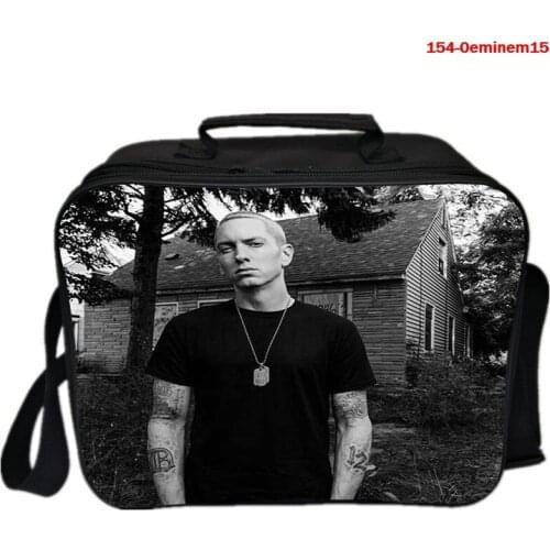 Eminem Print Cooler Lunch Bag for Picnic Kid Women Travel Thermal Bag Breakfast Organizer Insulated 3d Storage Bag for Lunch Box