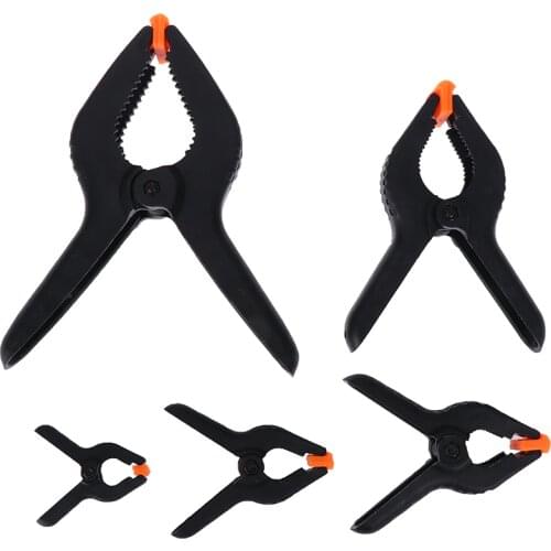 2"-9" Heavy Duty Plastic Nylon Spring Clamps Clip Jaw Opening Craft Photo Clip for DIY Woodworking Tools