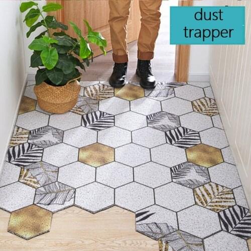 Extra Durable PVC Rubber Door Mat Heavy Duty Diamond Plaid Indoor Outdoor Rug Waterproof Easy Clean Doormat for Entry/Garage