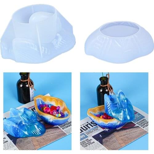 Creative Glue Drop Handicraft Mold Swan Storage Box Silicone Mold Mirror Resin Mold Jewelry Tools Wholesale Drop Shipping