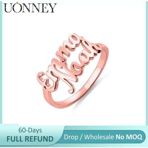 Женские золотые кольца UONNEY China At AliExpress