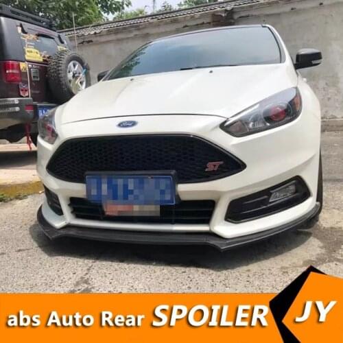 For Ford Focus ST Body kit spoiler 2016-2018 For Focus ST ABS Rear lip rear spoiler front Bumper Diffuser Bumpers Protector
