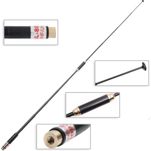 Harvest AL-800 Extendable Telescopic Antenna SMA-Male Dual Band 144/430Mhz for TYT TH-UV8000D/E Wouxun Walkie Talkie Radio
