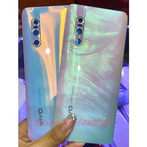 100% Original Back Battery cover For BBK Vivo X27 Rear Housing door back cover case with camera Glass lens Replacement Parts