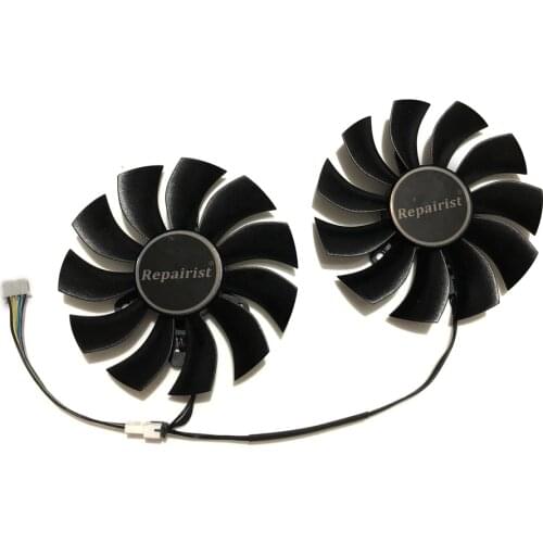 2 Pcs/set 4Pin 85mm Diameter 0.55A GTX 970/750Ti GPU Graphics Card Cooler Fans For EVGA GTX970 GTX750TI Video Card Cooling