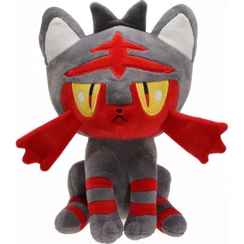 28cm Pokemon series Litten evolve Torracat Plush Toys Dolls Stuffed Animals Cartoon Soft Toys for Children
