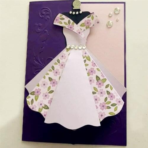 9PcsSet Woman Dress Wedding Metal Cutting Dies Stencils For DIY Scrapbooking Decorative Embossing Handcraft Die Cutting Template