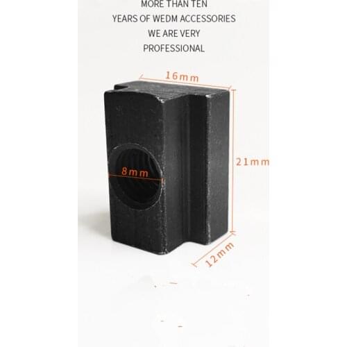 EDM 1PC Wire Cutting Accessories Daquan Machine Tool Fixing Firm Nut T-Nut M10 Nut T-Block Metal Material