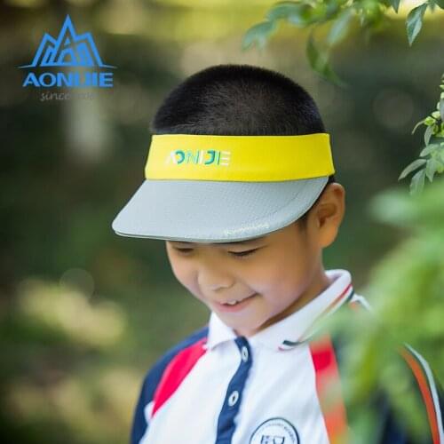 AONIJIE Children Outdoor Marathon Adjustable Sports Wide Sun Visor Cap Hat Running Golf Fishing For 5 To 12 Years Age
