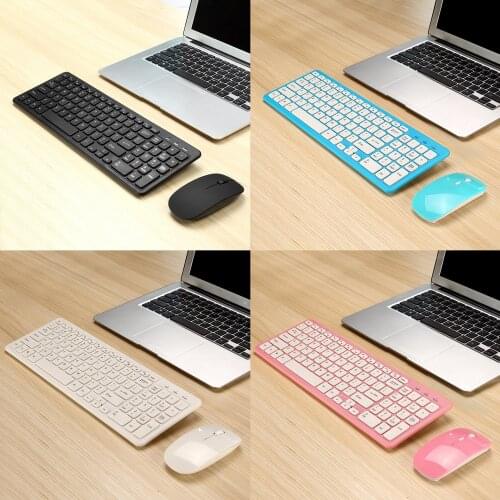 Vococal 2.4 GHz Wireless Keyboard and Mouse Set 78 96 Keys Ultra Slim Keyboard w/ Number Pad Mini Keyboard for Desktop PC Laptop