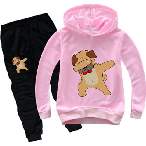 Oys/Girls Childrens Hoodie Set New Childrens 2-15 Years Old Spring and Autumn Hoodie Top + Pants Two-piece Sports Casual Suit