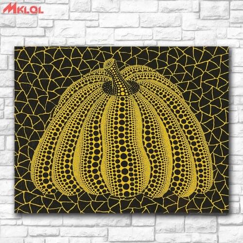 Print Oil Painting Wall painting Yayoi Kusama PUMPKIN (2) Home Decorative Wall Art Picture For Living Room painting No Frame