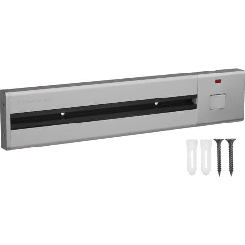 KKMOON Sliding Rail Removable Electrical Outlet Track System Surface Mounted Power Track System Movable Wall Outlet Extender