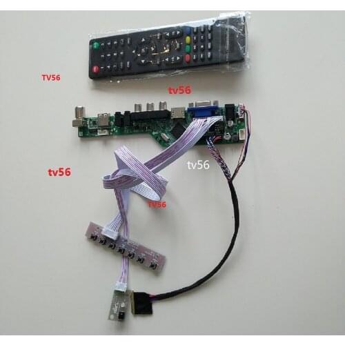 Kit for B156XW02/LP156WH2 Panel Screen Controller driver board LCD LED 15.6" TV AV USB HDMI VGA remote 1366X768 40pin LVDS