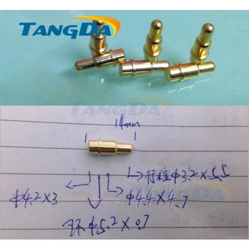 Tangda pogo pin connector 5.2*14 mm Current pin Battery pin Test thimble probe copper Gold-plated