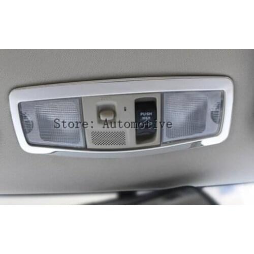 For Mitsubishi ASX Outlander Sport RVR 2011 2012 2013 2014 2015 Chrome Map Reading Light Roof Lamp Switch Panel Cover Trim Fram