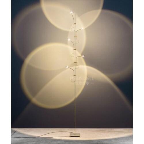 Minimalist creative LED light and shadow floor lamp Living room sofa lamp Italian art projection Sunset designer floor lamp