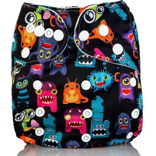 Baby Reusable Cloth Diaper 2020 Printed Adjustable Cloth Nappy Cover Waterproof PUL Baby Diapers One Size couche lavable bebe