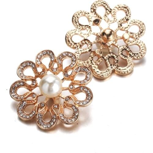 Fashion charm Gold Metal Snap Button 18-20mm Rhinestone Button fit Snap Bracelets Bangles snap Jewelry women jewelry wholesale